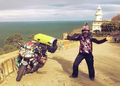 سفر یک زن به دور جهان با موتور سیکلت